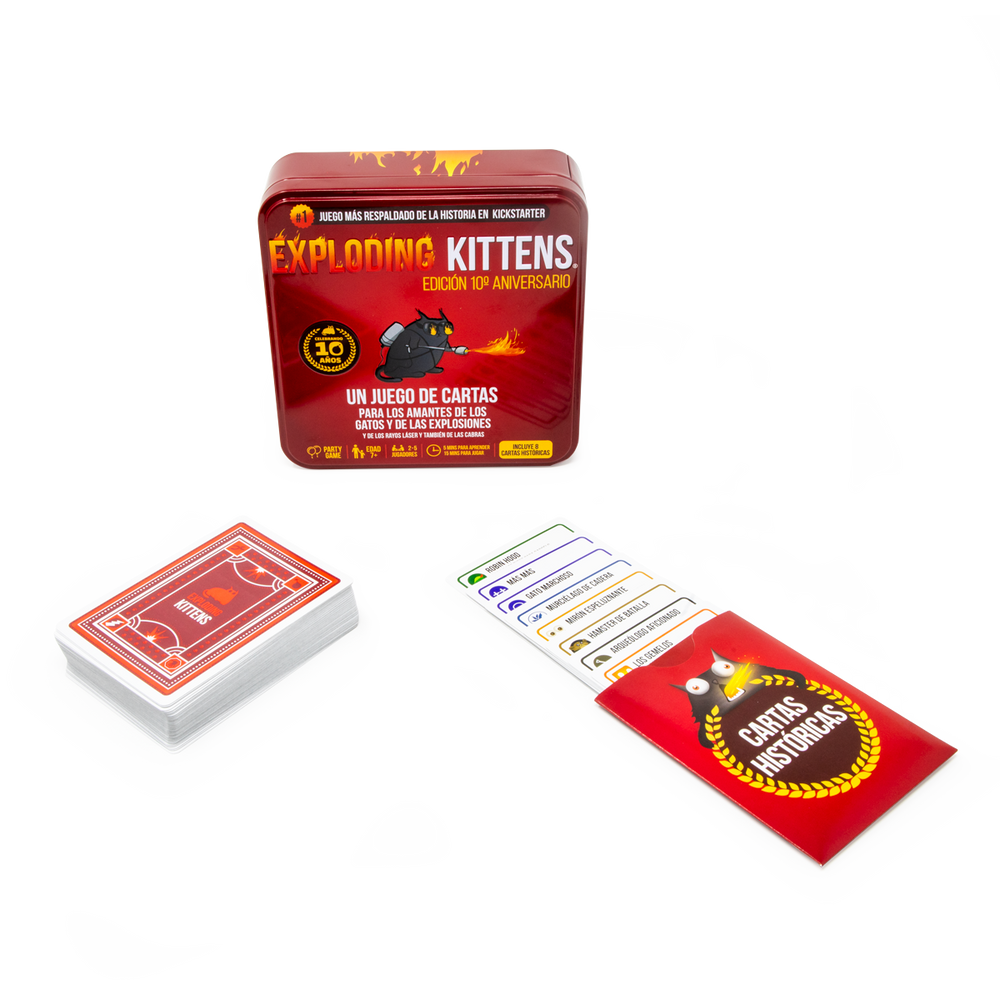 Exploding Kittens - edición de 10º aniversario (caja metalica)