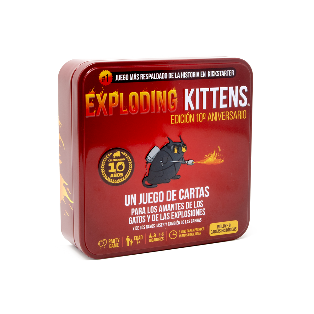 Exploding Kittens - edición de 10º aniversario (caja metalica)